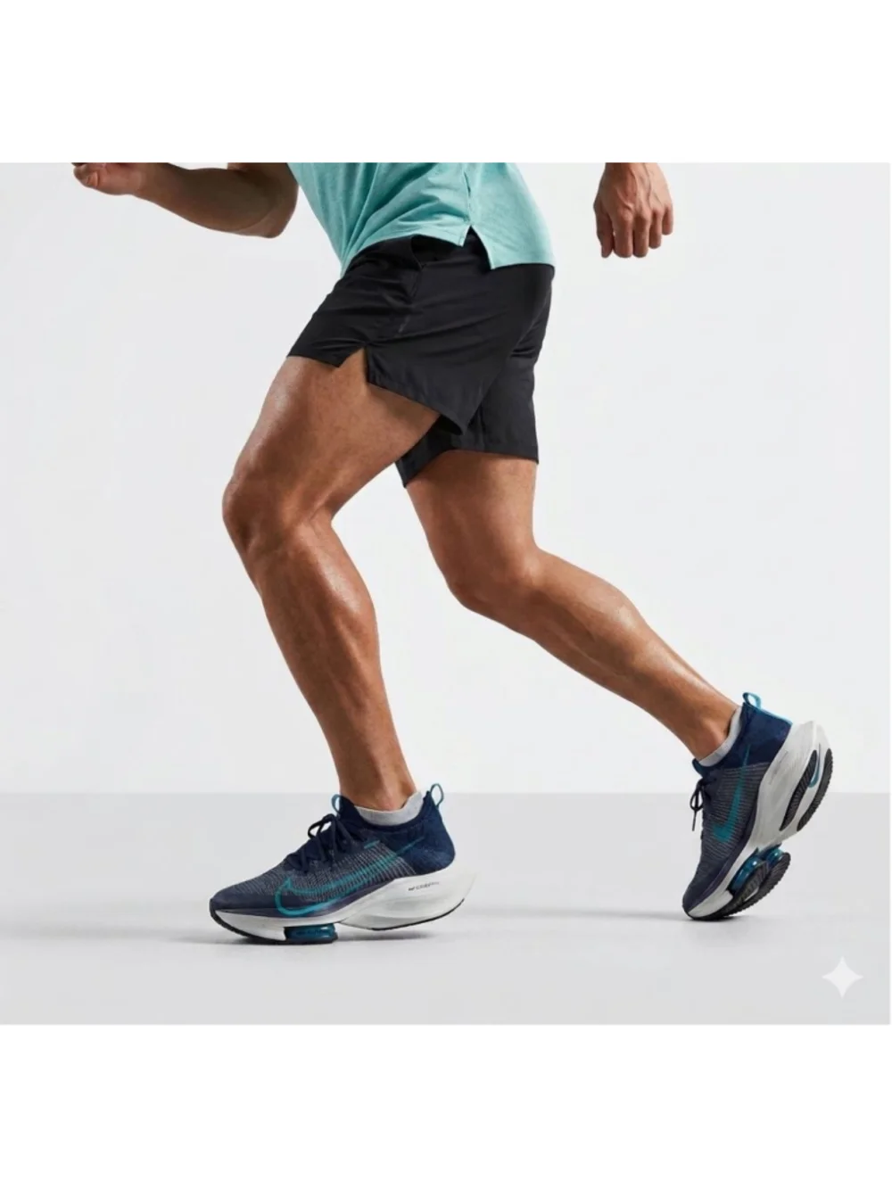 Nike Air Zoom Tempo Next% Flyknit Men's Running Shoes Blue CI9923-401 Sz 8